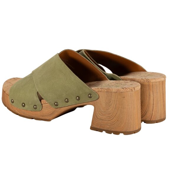 Kork-Ease Women's Tatum Leather 2-3/4" Heel Slide Sunflower Platform Sandals 10M - Picture 4 of 13